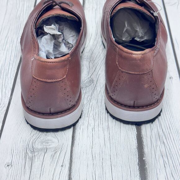 SR MAX Men's Brown Beaufort MaxTRAX Soft Toe Dress Shoe Slip Rest. Size 11.5 - Picture 8 of 8